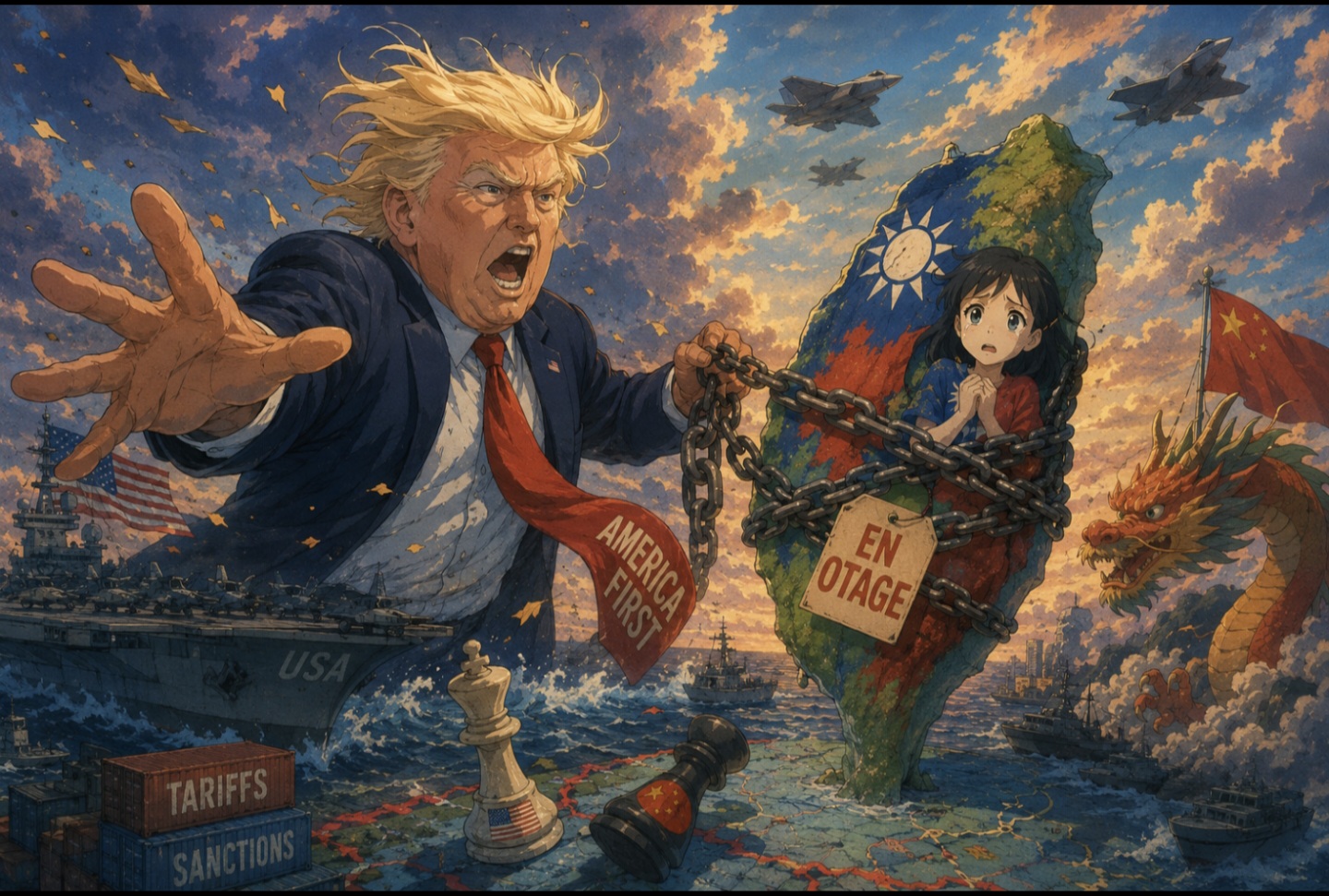 Taïwan en otage : Trump transforme la sécurité de l'île en carte de négociation avec Pékin